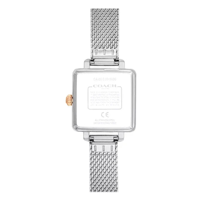Coach Cass White Dial Silver Mesh Bracelet Watch for Women - 14503697 Buy Now By Coach