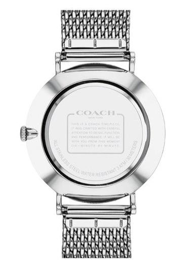 Coach Charles Black Dial Silver Mesh Bracelet Watch for Men - 14602144 Buy Now By Coach
