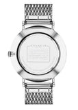 Coach Charles Black Dial Silver Mesh Bracelet Watch for Men - 14602144 Buy Now By Coach