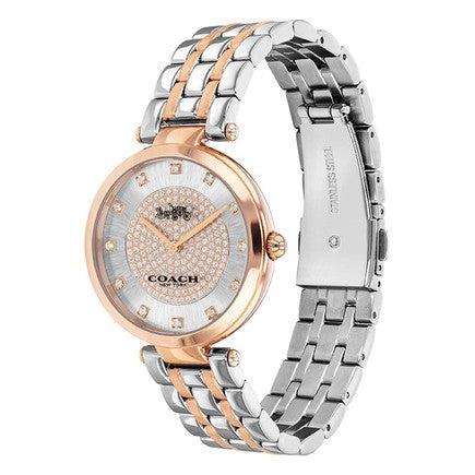 Coach Park Silver Dial Two Tone Steel Strap Watch for Women - 14503644 Buy Now By Coach