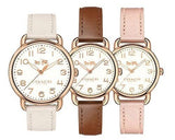 Coach Delancey Cream Dial Brown Leather Strap Watch For Women - 14502751 Buy Now By Coach