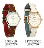 Coach Delancey Slim Cream Dial Brown Leather Strap Watch For Women - 14502789 Buy Now By Coach