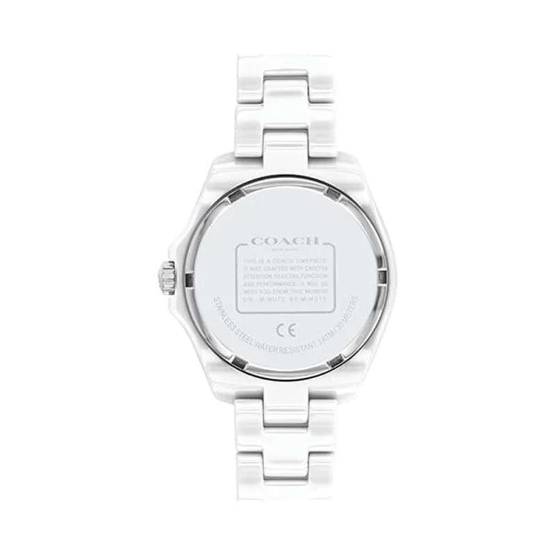 Coach Preston White Dial White Steel Strap Watch for Women - 14503462 Buy Now By Coach