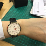Coach Slim Easton White Dial Black Leather Strap Watch for Women - 14502683 Buy Now By Coach