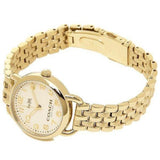 Coach Delancey White Dial Gold Steel Strap Watch for Women - 14502241 Buy Now By Coach