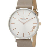 Coach Perry Silver Dial Light Brown Leather Strap Watch for Women - 14503119 Buy Now By Coach
