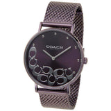 Coach Perry Purple Dial Purple Mesh Bracelet Watch for Women - 14503823 Buy Now By Coach