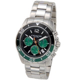 Coach Kent Green Dial Silver Steel Strap Watch for Men - 14602557 Buy Now By Coach