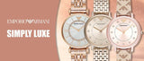 Emporio Armani Gianni T Bar Silver Dial Rose Gold Mesh Bracelet Watch For Women - AR1956 Buy Now By Emporio Armani