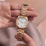 Guess Luna White Dial Rose Gold Steel Strap Watch for Women - GW0308L3 Buy Now By Guess