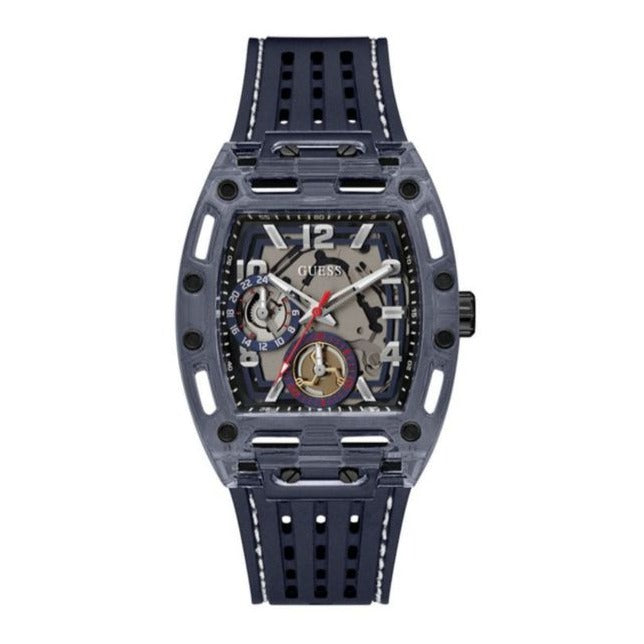 Guess Phoenix Chronograph Black Dial Black Rubber Strap Watch for Men - GW0499G1 Buy Now By Guess