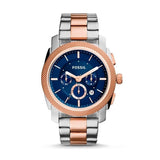 Fossil Machine Blue Dial Two Tone Steel Strap Watch for Men - FS5037 Buy Now By Fossil