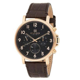 Tommy Hilfiger Daniel Black Dial Brown Leather Strap Watch for Men - 1710379 Buy Now By Tommy Hilfiger