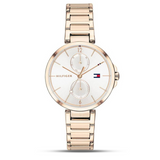 Tommy Hilfiger Angela Quartz White Dial Rose Gold Steel Strap Watch for Women - 1782124 Buy Now By Tommy Hilfiger