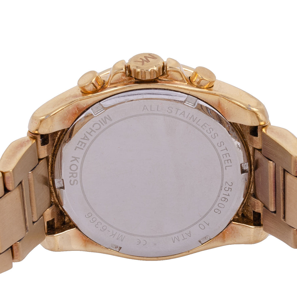 Michael Kors Brecken Chronograph Gold Dial Gold Steel Strap Watch For Women - MK6366 Buy Now By Michael Kors