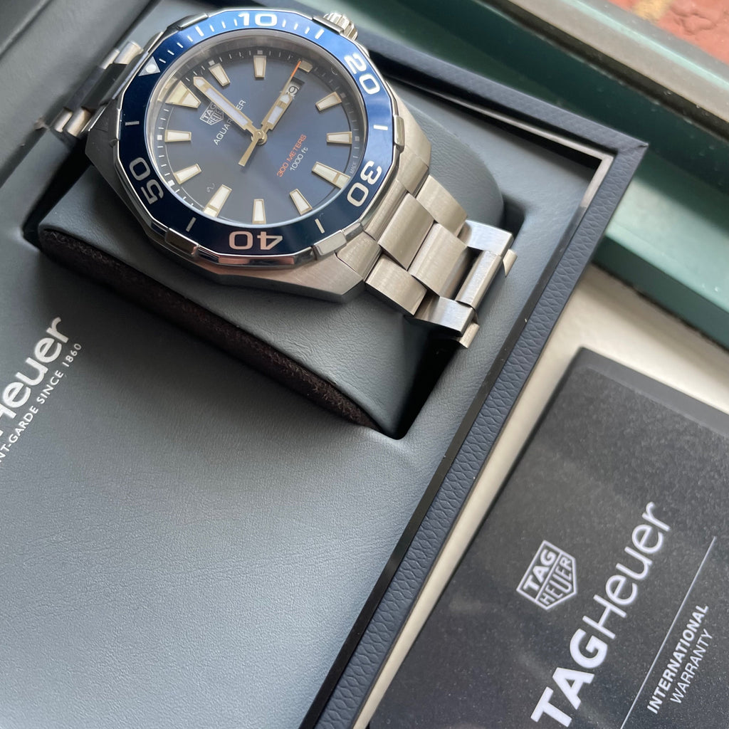 Tag Heuer Aquaracer Blue Dial Watch for Men - WAY101C.BA0746