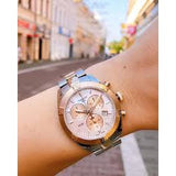 Tissot PR 100 Sport Chic Chronograph Diamonds Mother of Pearl Dial Two Tone Steel Strap Watch for Women - T101.917.22.116.00 Buy Now By Tissot