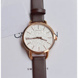 Calvin Klein Even White Dial Brown Leather Strap Watch for Women - K7B236G6 Buy Now By Calvin Klein