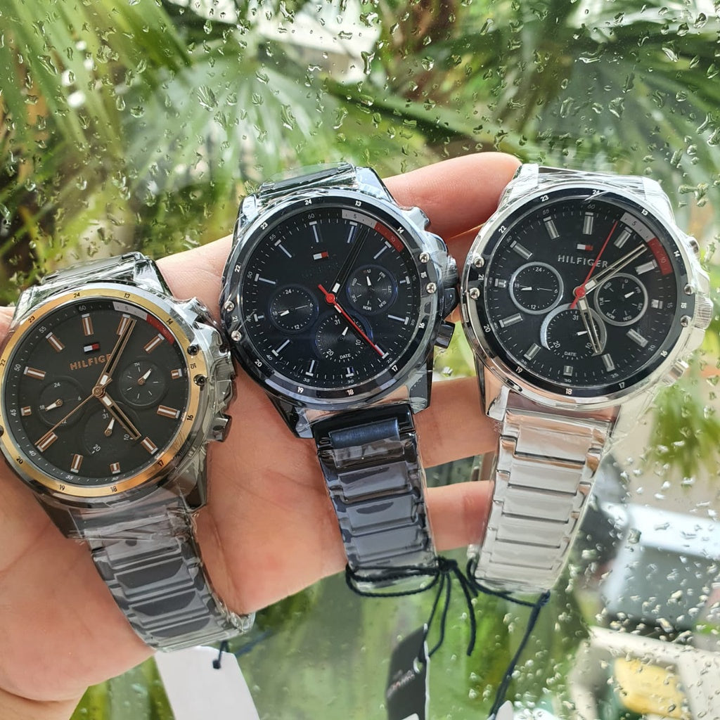 Tommy Hilfiger Mason Grey Dial Grey Steel Strap Watch for Men - 1791790 Buy Now By Tommy Hilfiger