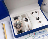 Swarovski Era Journey Chronograph Black Dial Black Leather Strap Watch for Women - 5295320 Buy Now By Swarovski