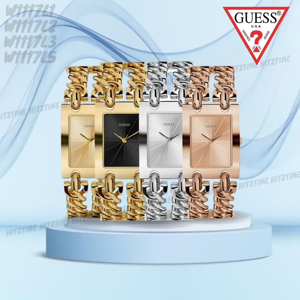 Guess Mod Heavy Metal Rose Gold Dial Rose Gold Steel Strap Watch For Women - W1117L3 Buy Now By Guess