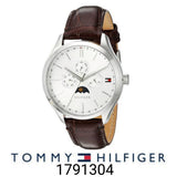 Tommy Hilfiger Oliver Quartz White Dial Brown Leather Strap Watch for Men - 1791304 Buy Now By Tommy Hilfiger