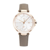 Tommy Hilfiger Angela Quartz Silver Dial Brown Leather Strap Watch for Women - 1782125 Buy Now By Tommy Hilfiger
