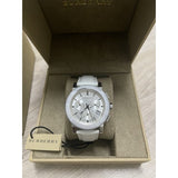 Burberry City Chronograph White Dial White Leather Strap Watch For Women - BU9701 Buy Now By Burberry
