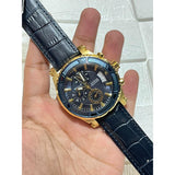 Guess Pinnacle Chronograph Quartz Blue Dial Blue Leather Strap Watch For Men - W0673G2 Buy Now By Guess