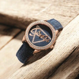 Guess Little Flirt Quartz Blue Dial Blue Leather Strap Watch For Women - W0456L6 Buy Now By Guess