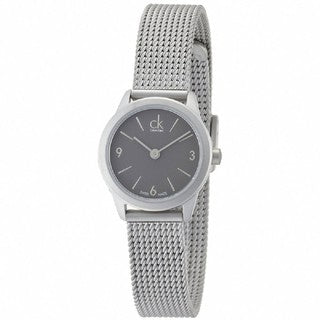 Calvin Klein Minimal Grey Dial Silver Mesh Bracelet Watch for Men - K3M51154 Buy Now By Calvin Klein