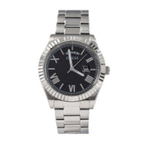 Guess Connoisseur Black Dial Silver Steel Strap Watch for Men - GW0265G1 Buy Now By Guess