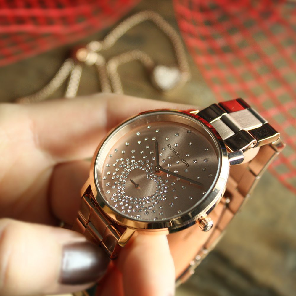 Michael Kors Jaryn Rose Gold Dial Rose Gold Steel Strap Watch for Women - MK3621 Buy Now By Michael Kors