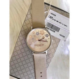 Coach Perry Quartz Silver Dial Brown Leather Strap Watch for Women - 14503326 Buy Now By Coach