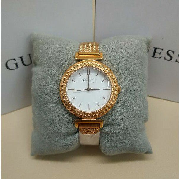 Guess Monroe Silver Dial Rose Gold Steel Strap Watch For Women - W1152L3 Buy Now By Guess