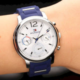 Tommy Hilfiger Claudia White Dial Blue Steel Strap Watch for Women - 1781746 Buy Now By Tommy Hilfiger