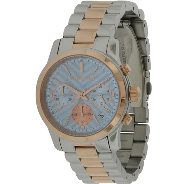 Michael Kors Runway Chronograph Blue Dial Two Tone Steel Strap Watch For Women - MK6166 Buy Now By Michael Kors