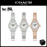 Coach Madison Crystals Silver Dial Two Tone Steel Strap Watch for Women - 14502404 Buy Now By Coach