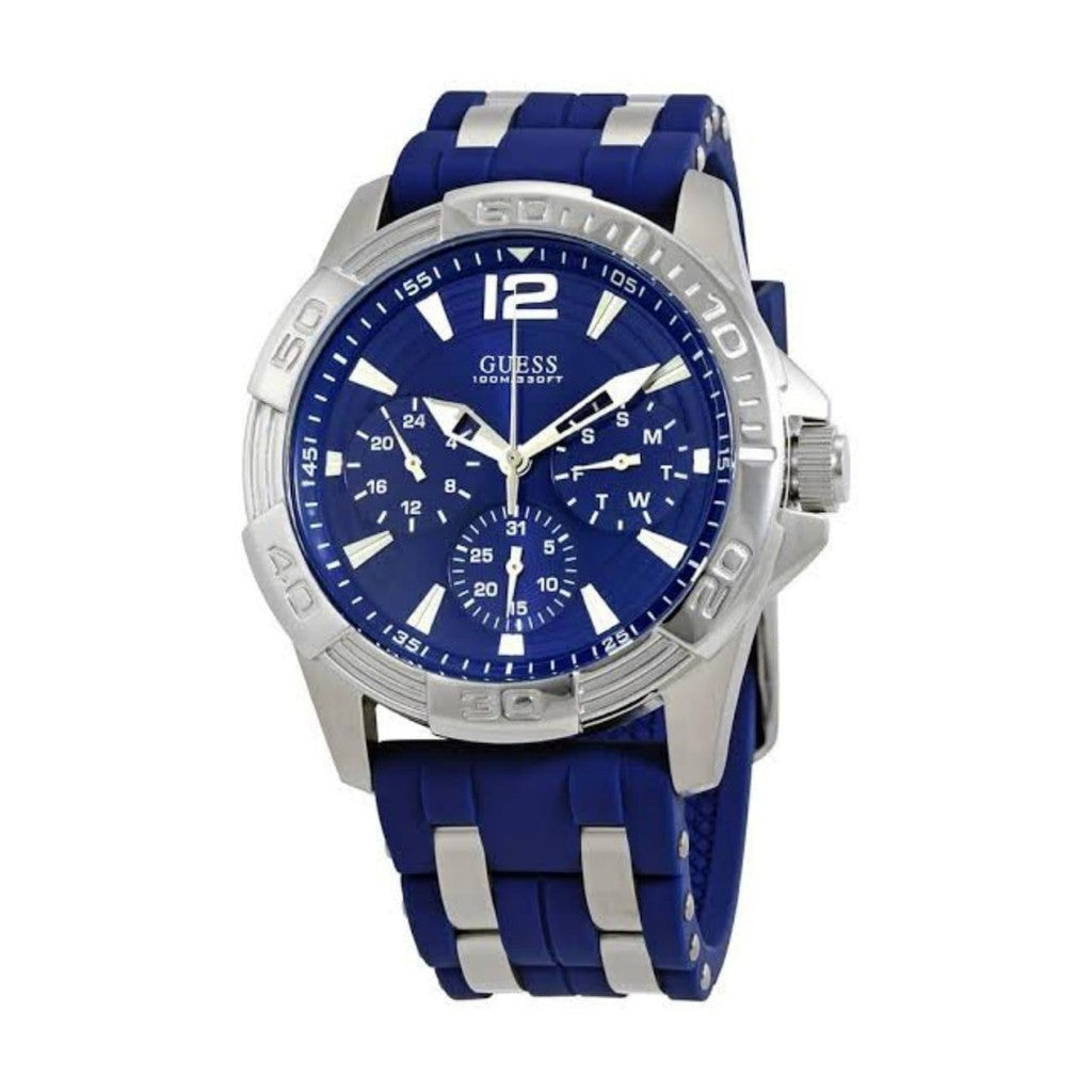 Guess Oasis Multifunction Blue Dial Two Tone Steel Strap Watch for Men- W0366G2 Buy Now By Guess