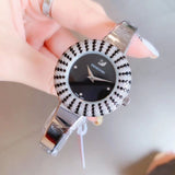 Swarovski Crystal Rose Black Dial Silver Steel Strap Watch for Women - 5484076 Buy Now By Swarovski