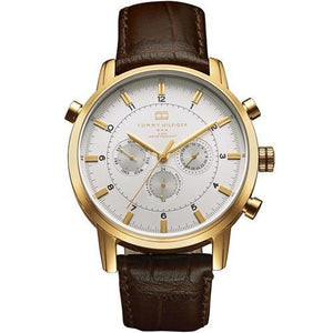 Tommy Hilfiger Harrison White Dial Brown Leather Strap Watch for Men - 1790874 Buy Now By Tommy Hilfiger