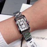Emporio Armani Classic Diamonds Silver Dial Silver Steel Strap Watch For Women - AR3170 Buy Now By Emporio Armani