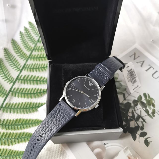 Emporio Armani Kappa Quartz Blue Dial Blue Leather Strap Watch For Women - AR11012 Buy Now By Emporio Armani