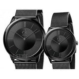 Calvin Klein Minimal Black Dial Black Mesh Bracelet Watch for Men - K3M224B1 Buy Now By Calvin Klein