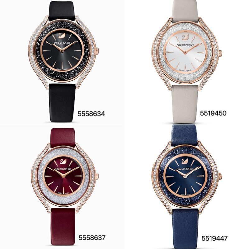 Swarovski Crystalline Aura Red Dial Red Leather Strap Watch for Women - 5558637 Buy Now By Swarovski