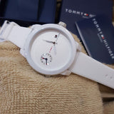Tommy Hilfiger Denim White Dial White Rubber Strap Watch for Men - 1791324 Buy Now By Tommy Hilfiger
