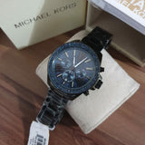 Michael Kors Wren Chronograph Quartz Blue Dial Grey Steel Strap Watch For Women - MK6097 Buy Now By Michael Kors