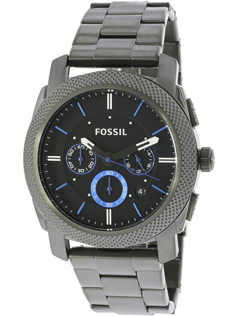 Fossil Machine Chronograph Brown Dial Grey Steel Strap Watch for Men - FS4931 Buy Now By Fossil