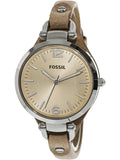 Fossil Georgia Bone Grey Dial Beige Leather Strap Watch for Women - ES2830 Buy Now By Fossil