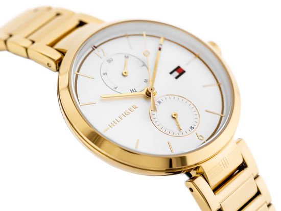 Tommy Hilfiger Angela White Dial Gold Steel Strap Watch for Women - 1782128 Buy Now By Tommy Hilfiger